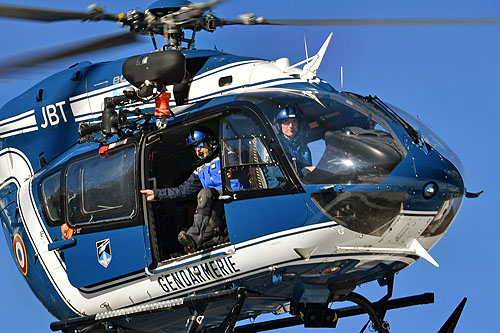 Hélicoptère EC145 JBT de la Gendarmerie Nationale