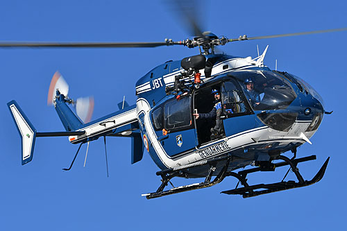 Hélicoptère EC145 JBT de la Gendarmerie Nationale