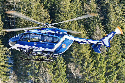 Hélicoptère EC145 JBT de la Gendarmerie Nationale