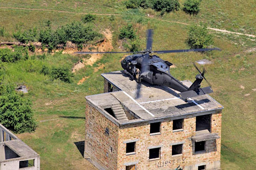 Hélicoptère UH60 Blackhawk slovaque