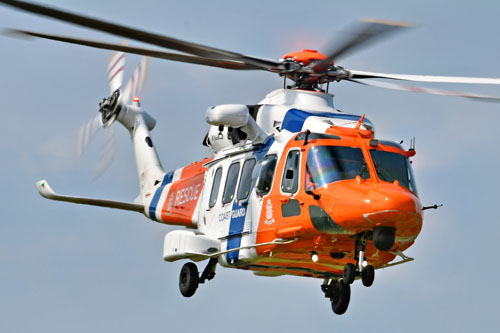 Hélicoptère SAR AW189 PH-NCG Coastguard Pays-Bas