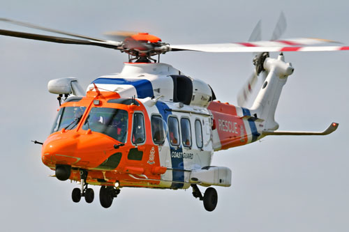 Hélicoptère SAR AW189 PH-NCG Coastguard Pays-Bas