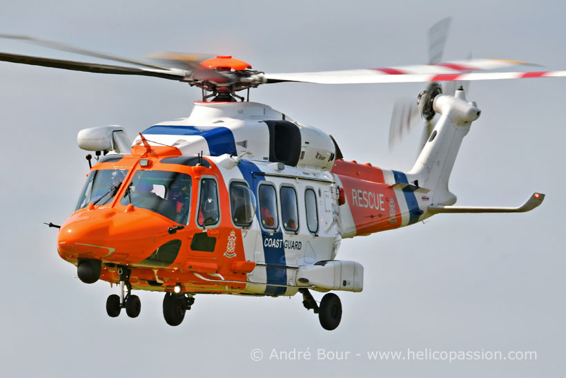 Hélicoptère SAR AW189 PH-NCG Coastguard Pays-Bas