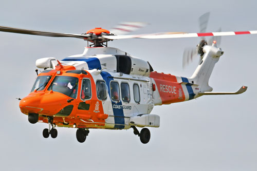 Hélicoptère SAR AW189 PH-NCG Coastguard Pays-Bas