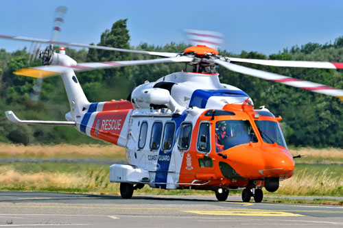 Hélicoptère SAR AW189 PH-NCG Coastguard Pays-Bas