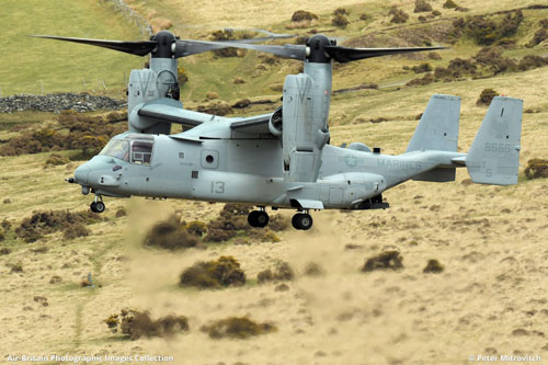 Hélicoptère à rotors basculants (convertible) MV22B Osprey des Marines US