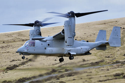 Hélicoptère à rotors basculants (convertible) MV22B Osprey des Marines US