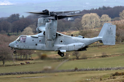 Hélicoptère à rotors basculants (convertible) MV22B Osprey des Marines US