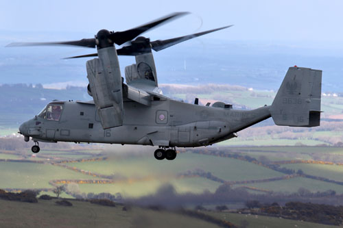 Hélicoptère à rotors basculants (convertible) MV22B Osprey des Marines US