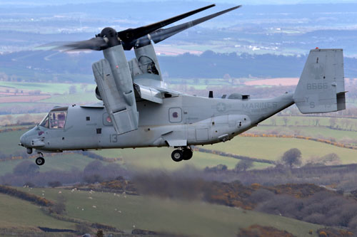 Hélicoptère à rotors basculants (convertible) MV22B Osprey des Marines US