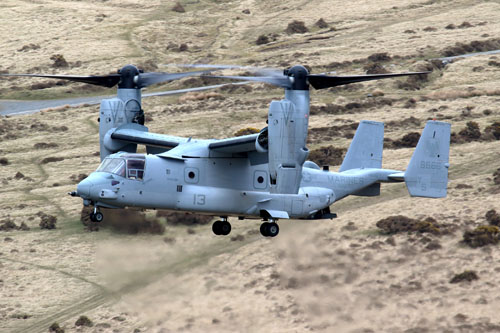 Hélicoptère à rotors basculants (convertible) MV22B Osprey des Marines US