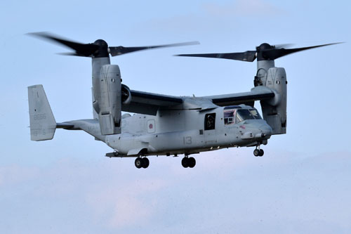 Hélicoptère à rotors basculants (convertible) MV22B Osprey des Marines US