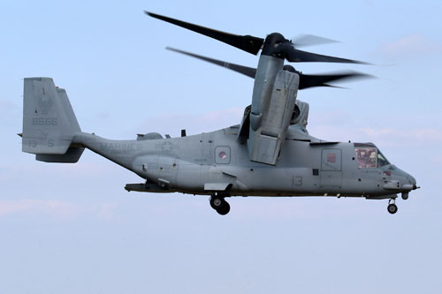 Hélicoptère à rotors basculants (convertible) MV22B Osprey des Marines US