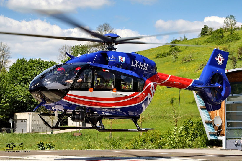 Hélicoptère H145 D3 LX-HSL du Luxembourg Air Rescue (LAR)