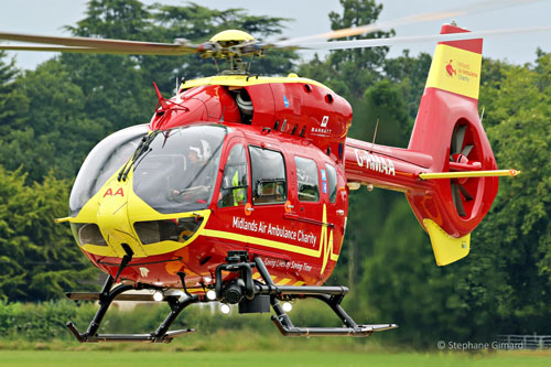 Hélicoptère H145 G-RMAA de Midlands Air Ambulance Charity