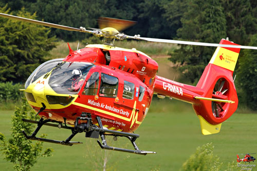 Hélicoptère H145 G-RMAA de Midlands Air Ambulance Charity