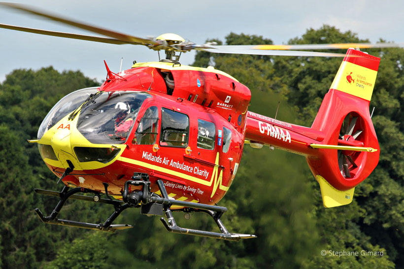 Hélicoptère H145 G-RMAA de Midlands Air Ambulance Charity