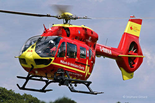 Hélicoptère H145 G-RMAA de Midlands Air Ambulance Charity