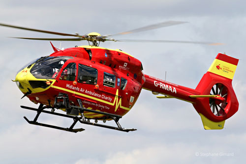 Hélicoptère H145 G-RMAA de Midlands Air Ambulance Charity