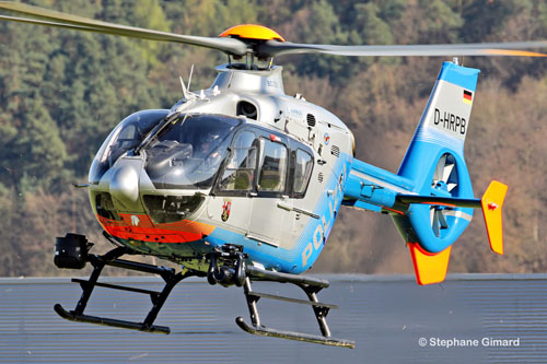 Hélicoptère EC135 D-HRPB Police Polizei Rheinland-Pfalz