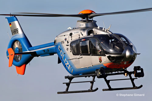 Hélicoptère EC135 D-HRPB Police Polizei Rheinland-Pfalz