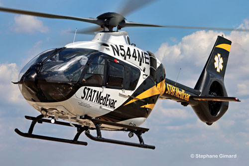 Hélicoptère de secours H135 N544ME de Stat Medevac
