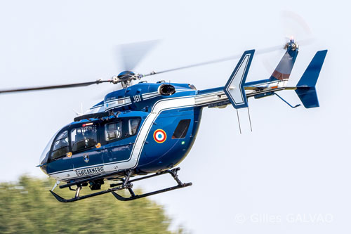 Hélicoptère EC145 JBG de la Gendarmerie Nationale