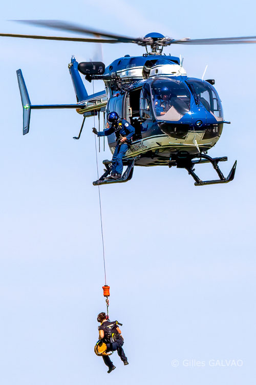Hélicoptère EC145 JBG de la Gendarmerie Nationale