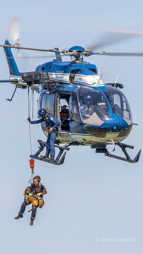 Hélicoptère EC145 JBG de la Gendarmerie Nationale