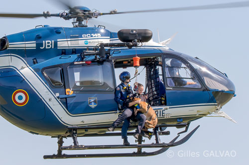 Hélicoptère EC145 JBG de la Gendarmerie Nationale