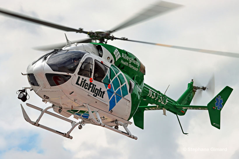 Hélicoptère de secours EC145 N373LF Lifeflight