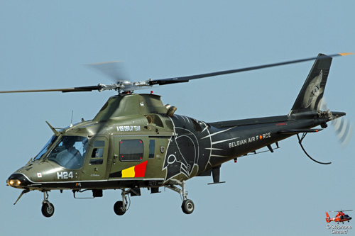 Hélicoptère A109 de l'armée belge 