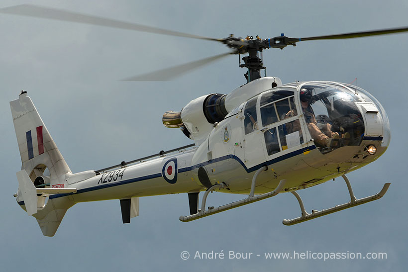 Hélicoptère SA341 Gazelle HT3 XZ934