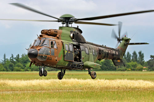 Hélicoptère Cougar ALAT - Photo originale