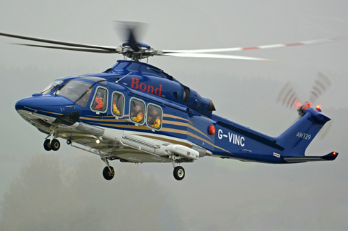 Hélicoptère AW139 G-VINC de BOND