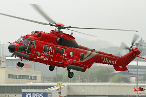 Hélicoptère SuperPuma G-REDN de BOND