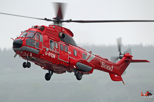 Hélicoptère SuperPuma G-REDN de BOND