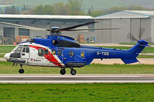 Hélicoptère AS332 SuperPuma G-TIGS de BRISTOW