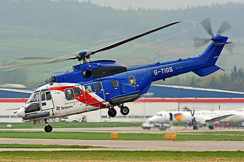 Hélicoptère AS332 SuperPuma G-TIGS de BRISTOW