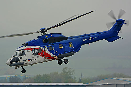 Hélicoptère AS332 SuperPuma G-TIGS de BRISTOW