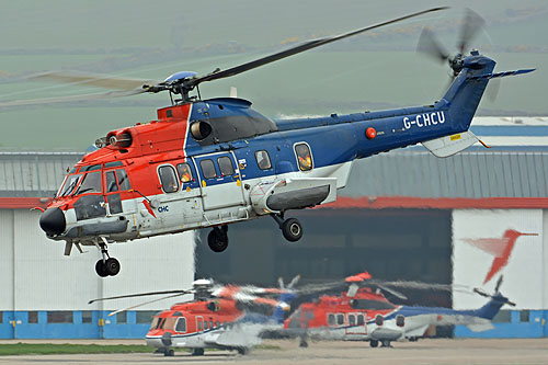 Hélicoptère AS332 SuperPuma G-CHCU de CHC