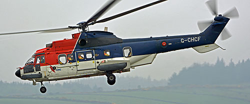 Hélicoptère AS332 SuperPuma C-CHCF de CHC 