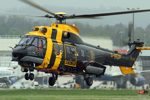 Hélicoptère SuperPuma SAR G-REDP de BOND