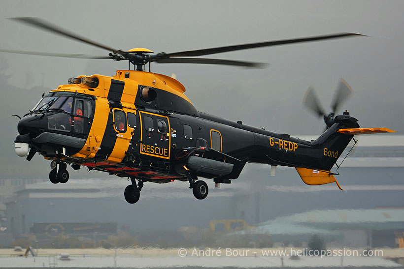 Hélicoptère AS332 SuperPuma SAR G-REDP de BOND