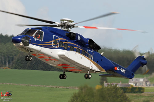 Hélicoptère S92 G-VINI de BABCOCK / BOND OFFSHORE HELICOPTERS