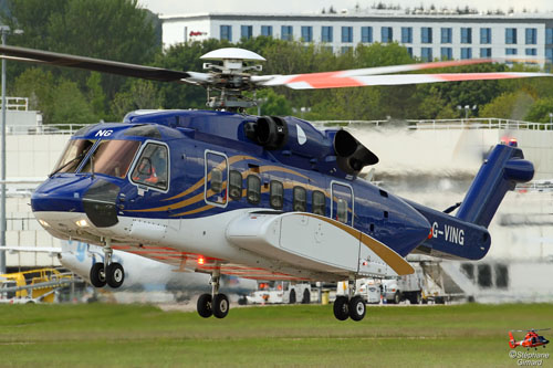 Hélicoptère S92 G-VING de BABCOCK / BOND OFFSHORE HELICOPTERS