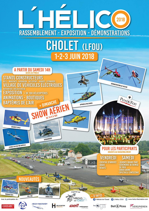 L'Hélico 2018, Cholet, 2 et 3 juin 2018