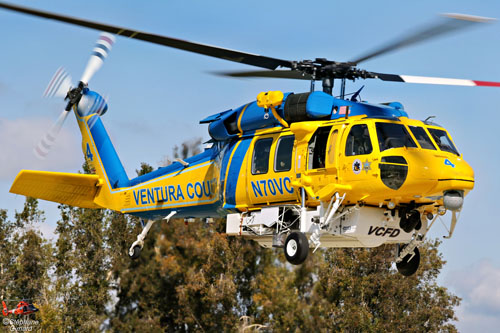 Hélicoptère S70 Firehawk Ventura County, Camarillo, Californie, USA