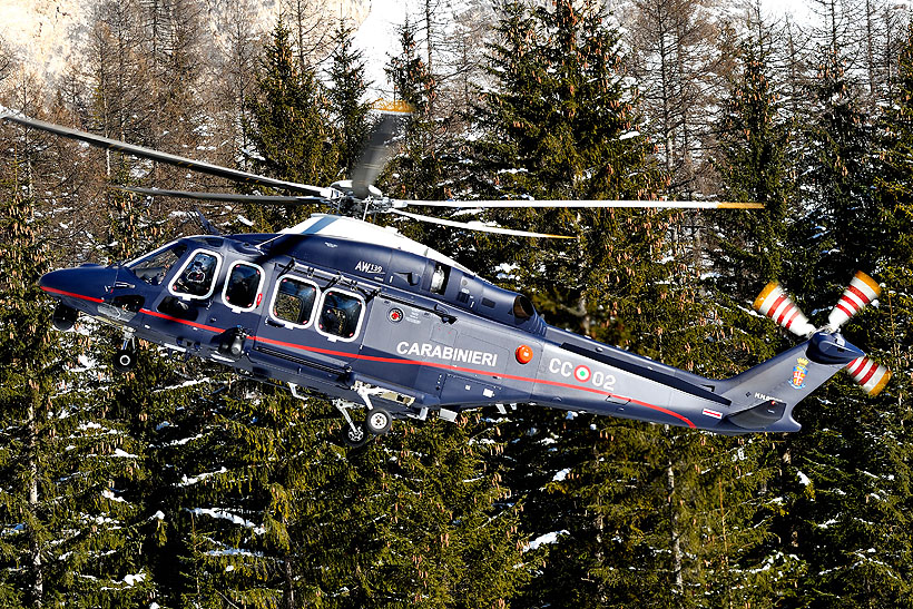 Hélicoptère AW139 CC02 Carabinieri