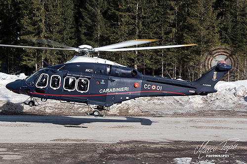 Hélicoptère AW139 CC01 Carabinieri